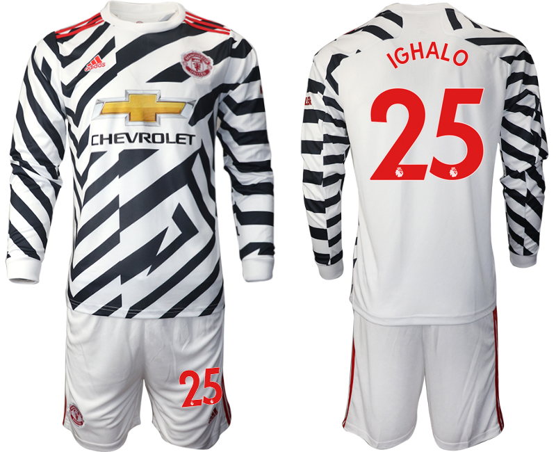 2021 Men Manchester united away long sleeve #25 soccer jerseys->manchester united jersey->Soccer Club Jersey